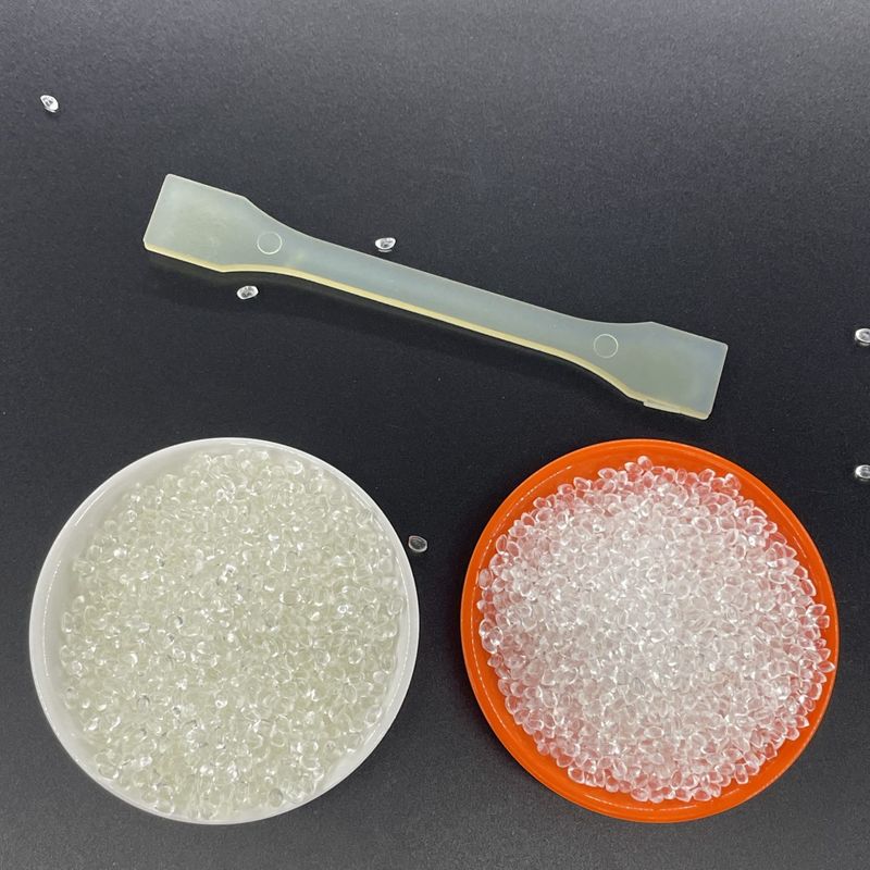 Eco Friendly High Transparent TPU Plastic Extrusion Pellets For Studded Leather